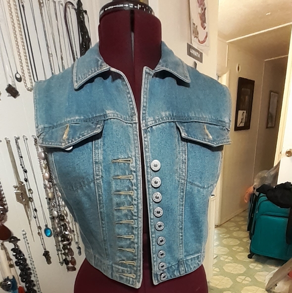 Breaker jeans Jackets & Coats Vintage Breaker Jeans Denim Vest Sz